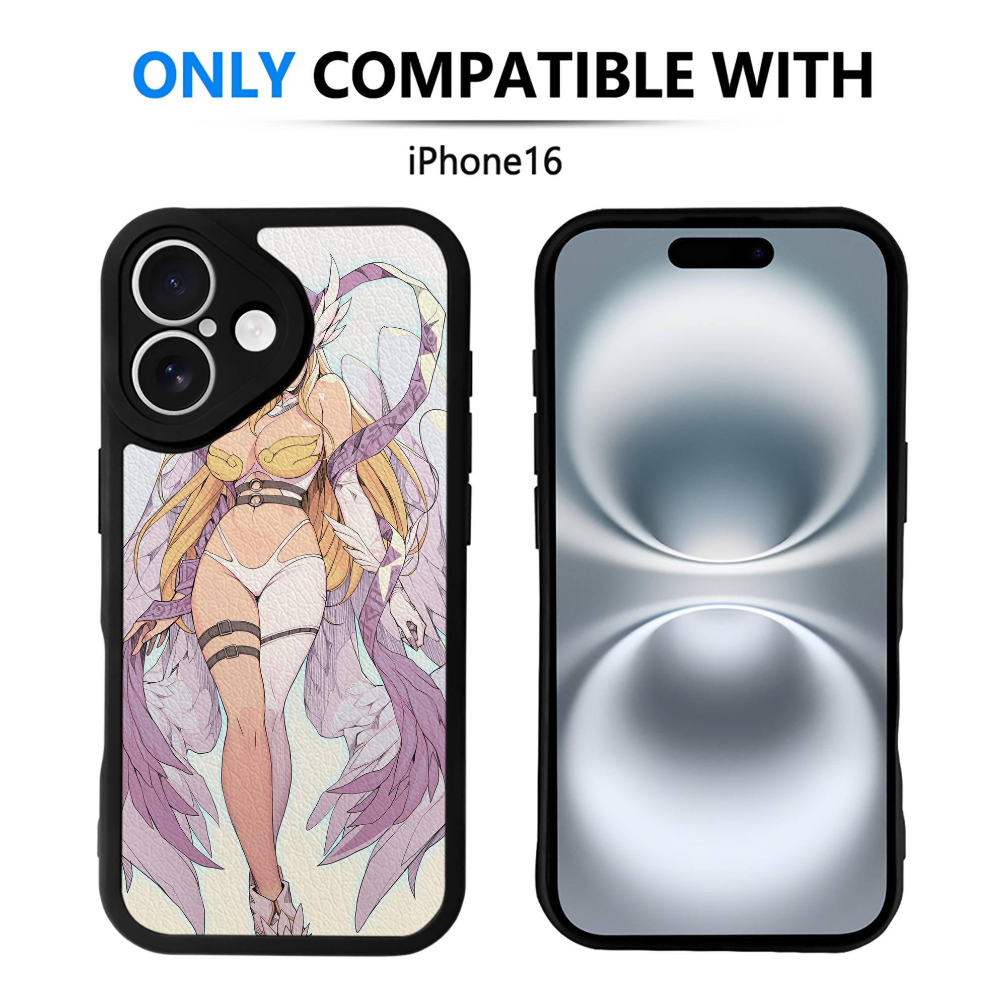 （画像用） Digimon デジタルモンスター/デジモン 【iPhone 16シリーズ対応】シリコンスマホケース（レザー調） 材質：シリコン